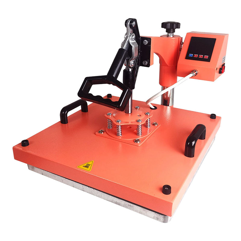 REFURBISHED Swing Design 15" x 15" Swing Away 8-in-1 Heat Press - Coral Heat Press Swing Design