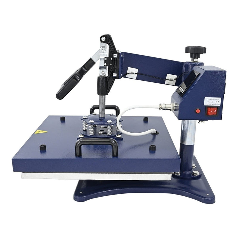 REFURBISHED Swing Design 15" x 15" Swing Away 8-in-1 Heat Press - Navy - Swing Design5