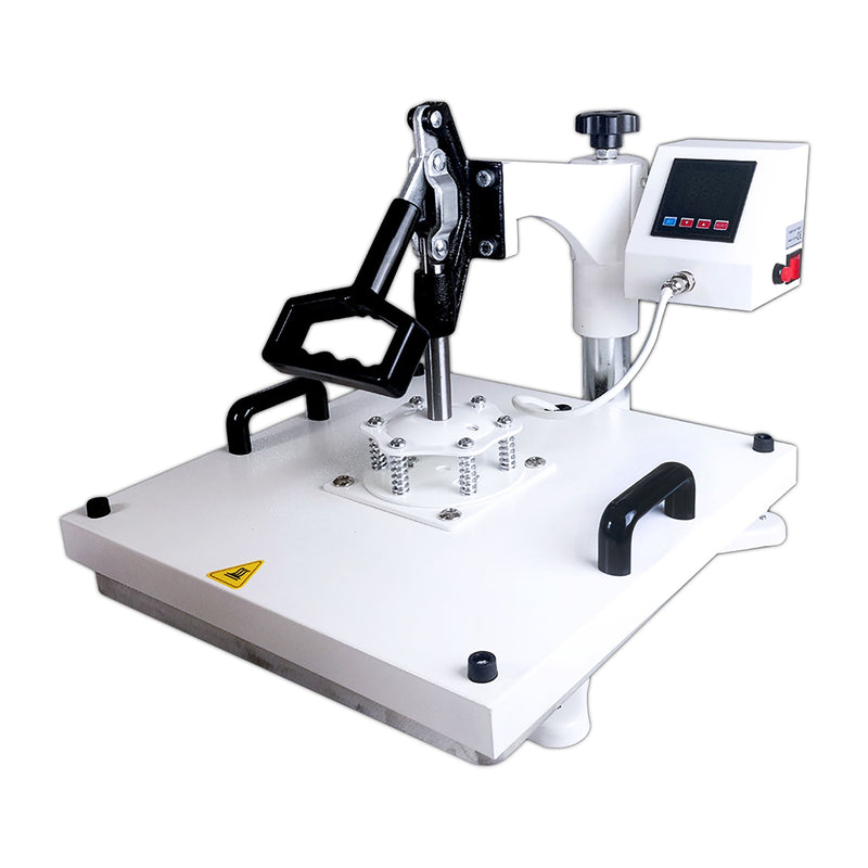 REFURBISHED Swing Design 15" x 15" Swing Away 8-in-1 Heat Press - White Heat Press Swing Design