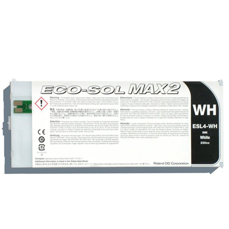 Roland BN2-20 & BN2-30 Eco-Sol Max 2 Ink 220cc - WHITE ESL4-WH - Swing Design2