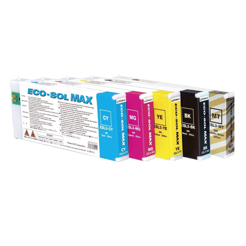 Roland BN-20 Eco-Sol Max Ink 220cc - SILVER ESL3-MT - Swing Design