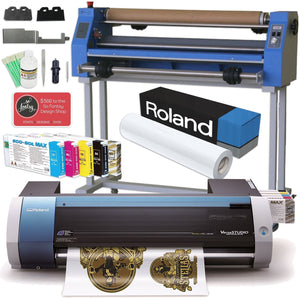 Roland BN-20 Eco-Solvent 20" Printer & Cutter w/ CMYK+MT Inks & GFP Laminator Eco Printers Roland 