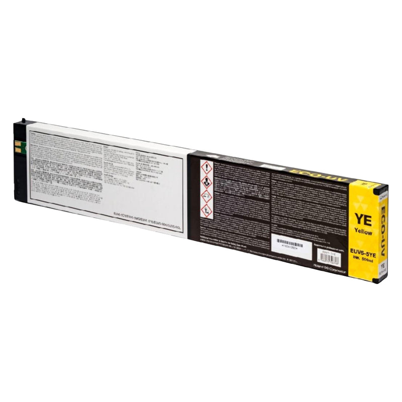 Roland Eco-UV EUV5 Ink 500ml - Yellow EUV5-5YE Eco Printers Roland