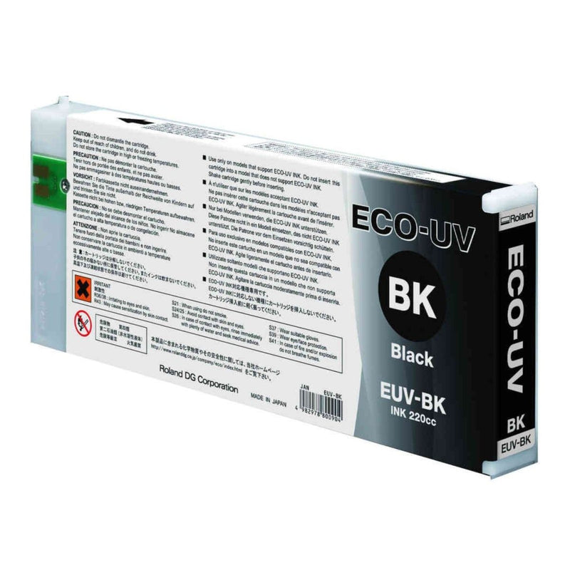 Roland Eco-UV Ink 220ml - Black EUV-BK Eco Printers Roland
