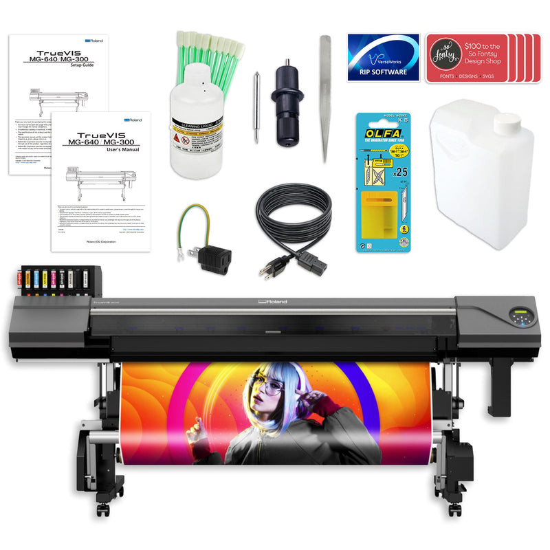 Roland TrueVIS MG-640 UV Printer & Cutter - 64" Eco Printers Roland