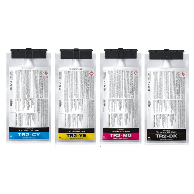 Roland TrueVIS Series TR2 Ink 500ml Bundle - CYMK Eco Printers Roland