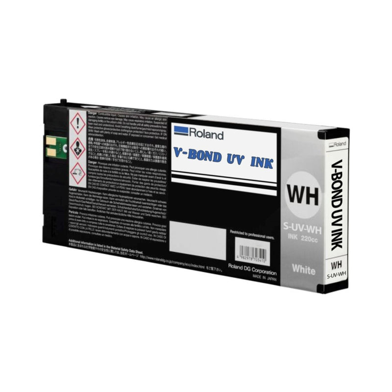Roland V-BOND Ink 220ml - White S-UV-WH - Swing Design