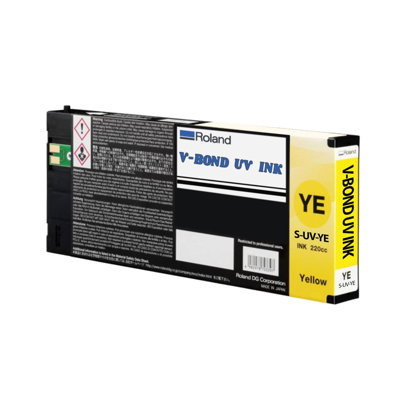Roland V-BOND Ink 220ml - Yellow S-UV-YE Eco Printers Roland