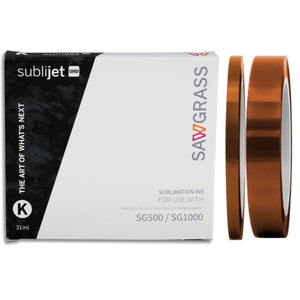 Sawgrass SubliJet-UHD Ink SG500 & SG1000 - Black (K) 31 ML, 2 Rolls of Tape Sublimation Sawgrass 