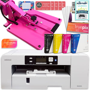 Sawgrass UHD SG1000 Sublimation Printer & 15" Slide Out Pink Heat Press Bundle Sublimation Bundle Sawgrass 