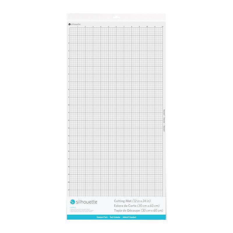 Silhouette Cameo 4 Pack Cutting Mats, Strong Grip, Regular Grip, 24", & Light Grip Silhouette Silhouette