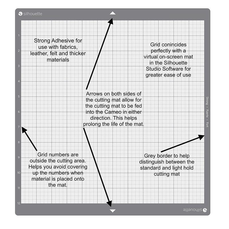 Silhouette Cameo 4 PLUS 15" Strong Grip Cutting Mat Silhouette Silhouette