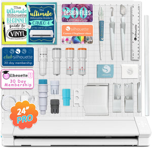Silhouette Cameo 4 PRO - 24" w/ Blade & Tool Pack, Pen Holder, Guides, Designs Silhouette Bundle Silhouette 