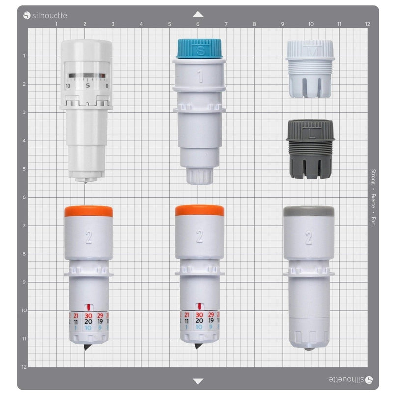 Silhouette Cameo Tools: Auto, Rotary, 2 Kraft, Pen Holder, & Strong Grip Mat - Swing Design1