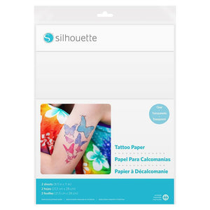 Silhouette Temporary Tattoo Paper - Clear - Swing Design