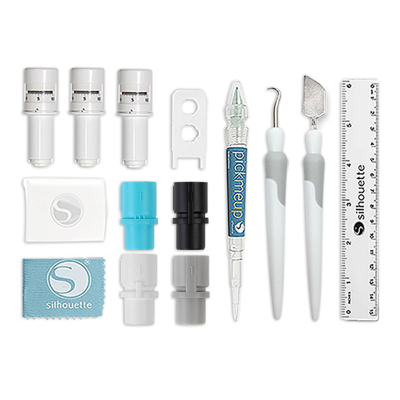 Silhouette White Cameo 4 Business Bundle w/ Oracal Vinyl, Guides, Software, Tools Silhouette Bundle Silhouette