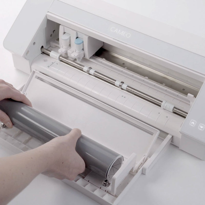 Silhouette White Cameo 4 Business Bundle w/ Oracal Vinyl, Guides, Software, Tools - Swing Design