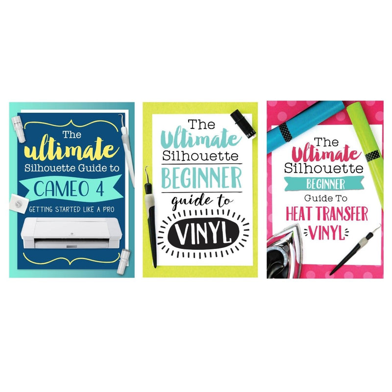 Silhouette White Cameo 4 w/ 38 Oracal Sheets, Siser HTV, Guides, 24 Pens - Swing Design12