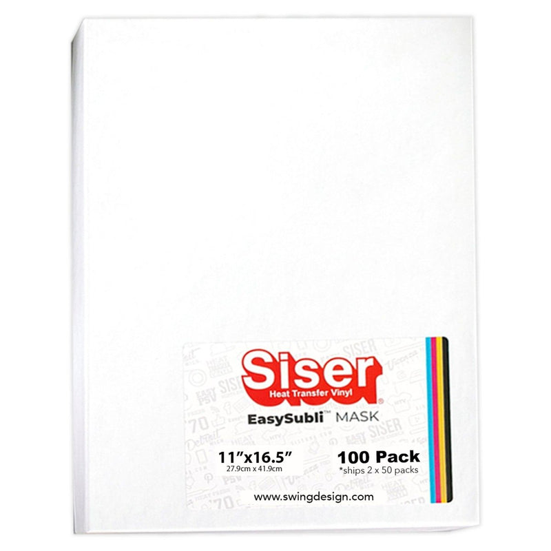 Siser EasySubli Heat Resistant Transfer Tape 11" x 16.5" – 100 Pack - Swing Design1