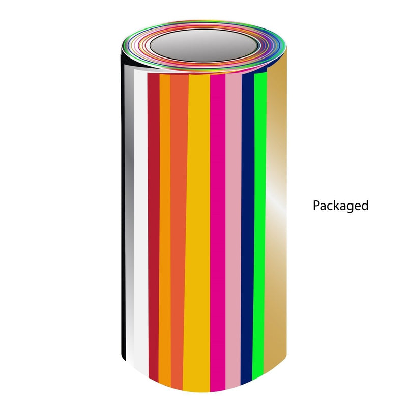 Siser Easyweed Heat Transfer 12 Roll Bundle with Designs - 15" x 3 ft Rolls - Swing Design