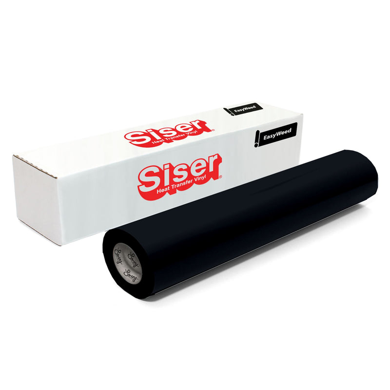 Siser EasyWeed Heat Transfer Material 12 in x 150 ft Roll - 48 Colors Available Siser Heat Transfer Siser Black