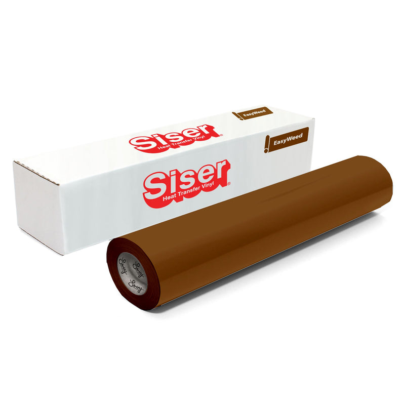 Siser EasyWeed Heat Transfer Material 12 in x 150 ft Roll - 48 Colors Available Siser Heat Transfer Siser Chocolate