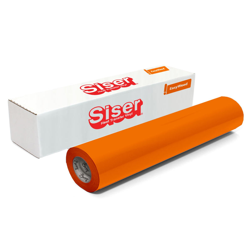 Siser EasyWeed Heat Transfer Material 12 in x 150 ft Roll - 48 Colors Available Siser Heat Transfer Siser Fluorescent Orange