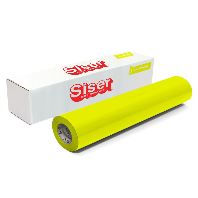 Siser EasyWeed Heat Transfer Material 12 in x 150 ft Roll - 48 Colors Available Siser Heat Transfer Siser Fluorescent Yellow