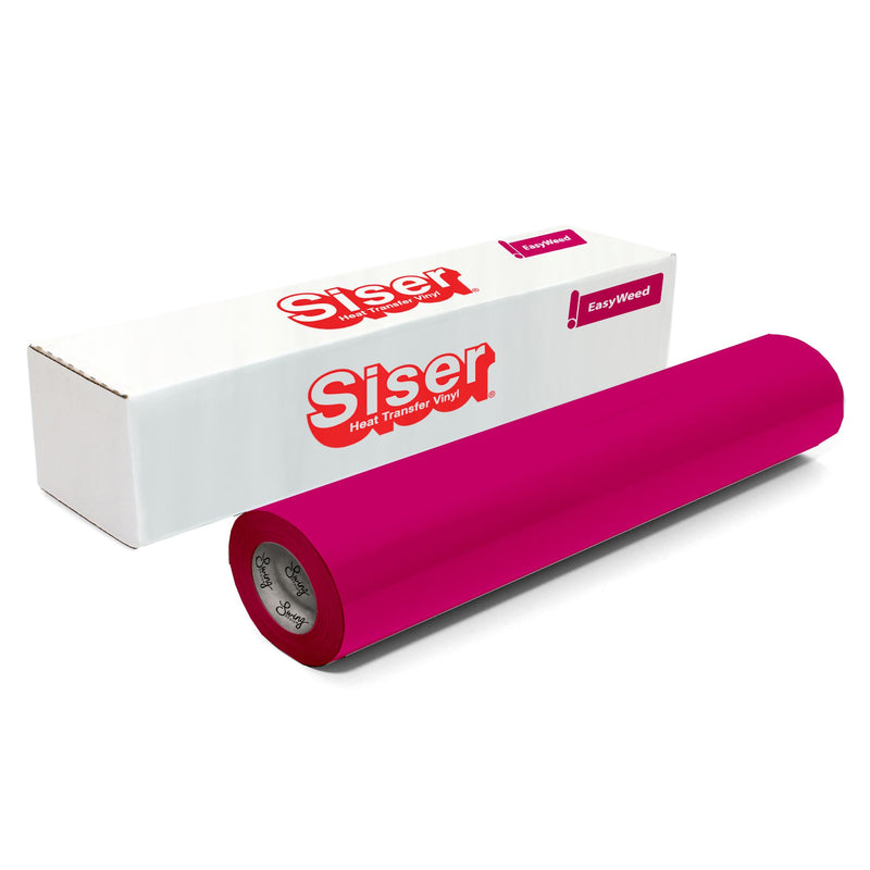 Siser EasyWeed Heat Transfer Material 12 in x 150 ft Roll - 48 Colors Available Siser Heat Transfer Siser Fuschia Pink