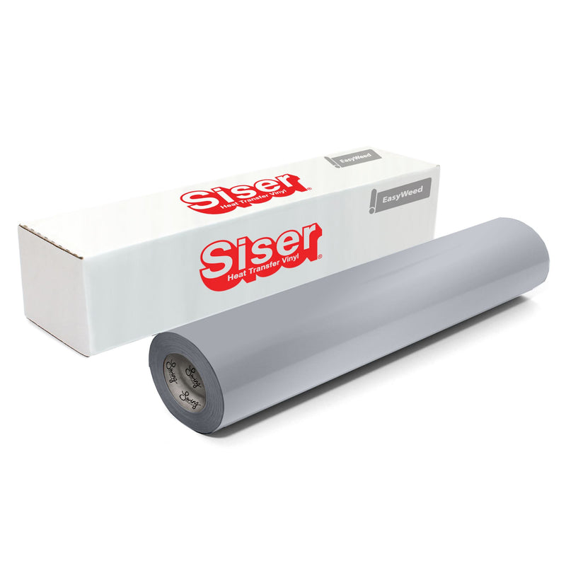 Siser EasyWeed Heat Transfer Material 12 in x 150 ft Roll - 48 Colors Available Siser Heat Transfer Siser Silver