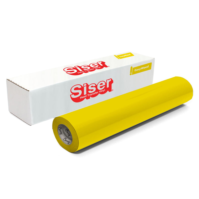Siser EasyWeed Heat Transfer Material 15 in x 150 ft Roll - 48 Colors Available Siser Heat Transfer Siser Lemon Yellow