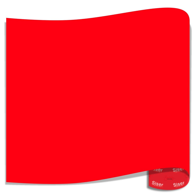 Siser EasyWeed Heat Transfer Vinyl (HTV) - Fluorescent Coral12 In x 12 Inch Sheet - Swing Design2