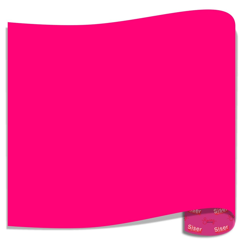 Siser EasyWeed Heat Transfer Vinyl (HTV) - Fluorescent Raspberry12 In x 12 Inch Sheet - Swing Design2