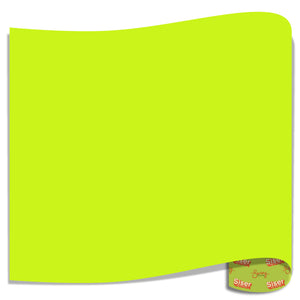 Siser EasyWeed Heat Transfer Vinyl (HTV) - Fluorescent Yellow - Swing Design