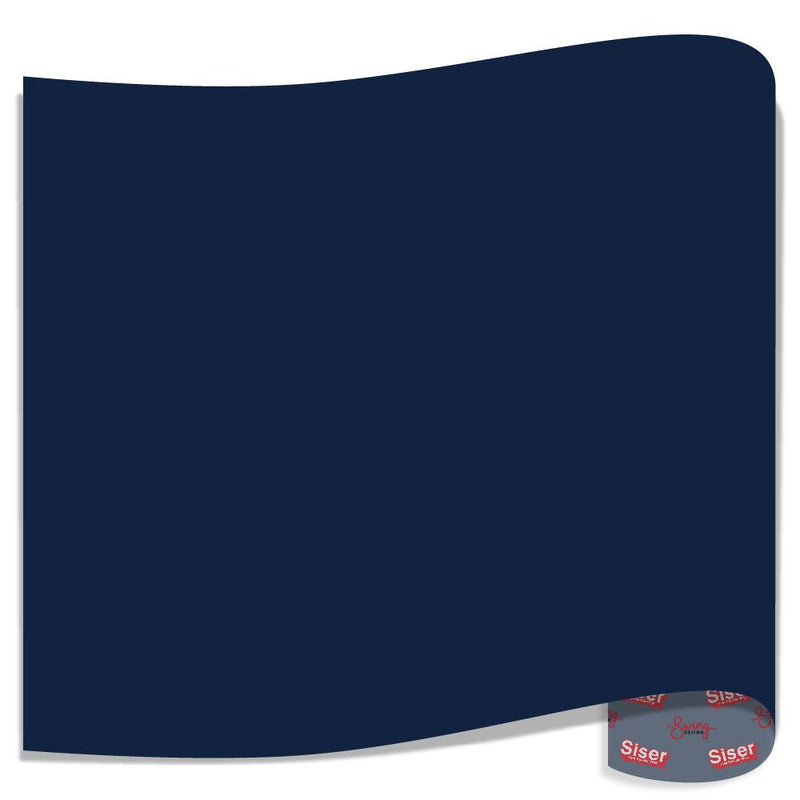 Siser EasyWeed Stretch Heat Transfer Vinyl (HTV) 15" x 12" Sheet - Navy - Swing Design