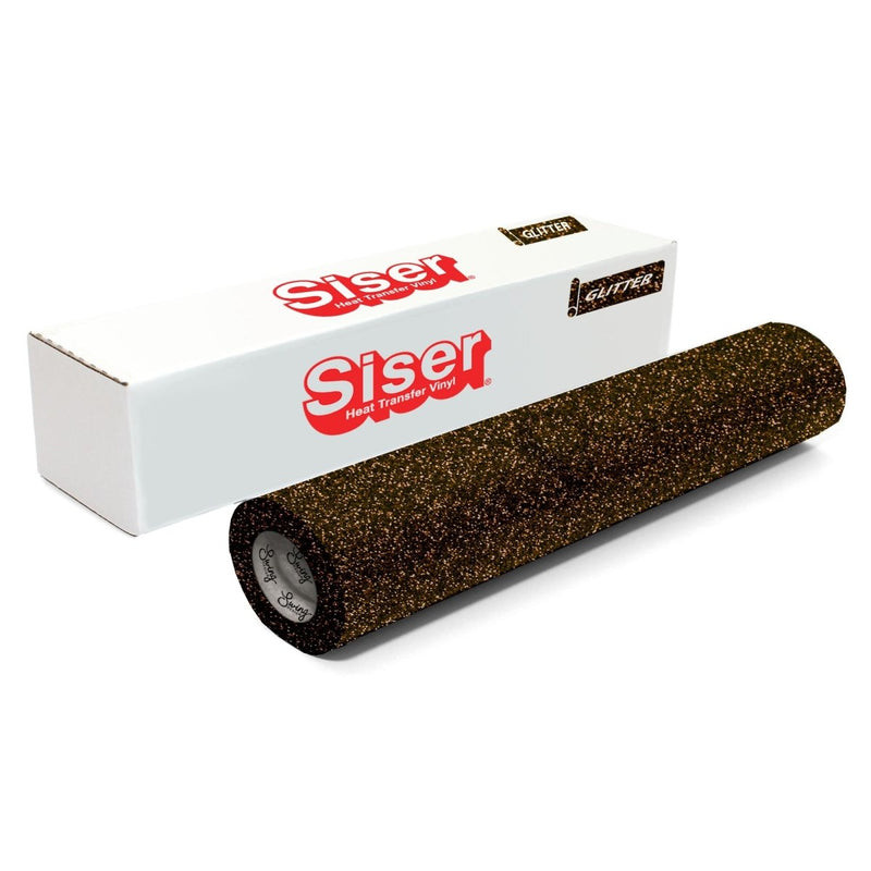 Siser Glitter Heat Transfer Vinyl (HTV) 20" x 150 ft Roll - 47 Colors Available - Swing Design