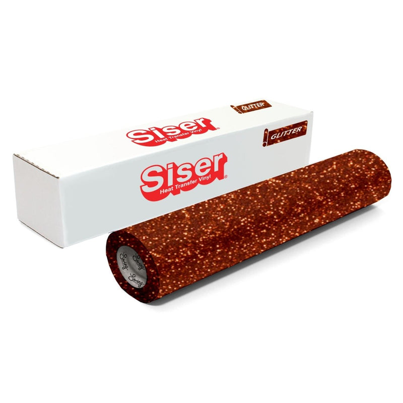 Siser Glitter Heat Transfer Vinyl (HTV) 20" x 150 ft Roll - 47 Colors Available - Swing Design