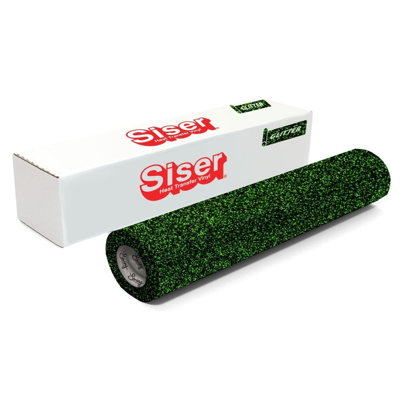 Siser Glitter Heat Transfer Vinyl (HTV) 20" x 150 ft Roll - 47 Colors Available - Swing Design