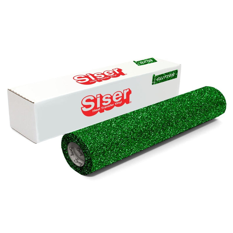 Siser Glitter Heat Transfer Vinyl (HTV) 20" x 150 ft Roll - 47 Colors Available - Swing Design