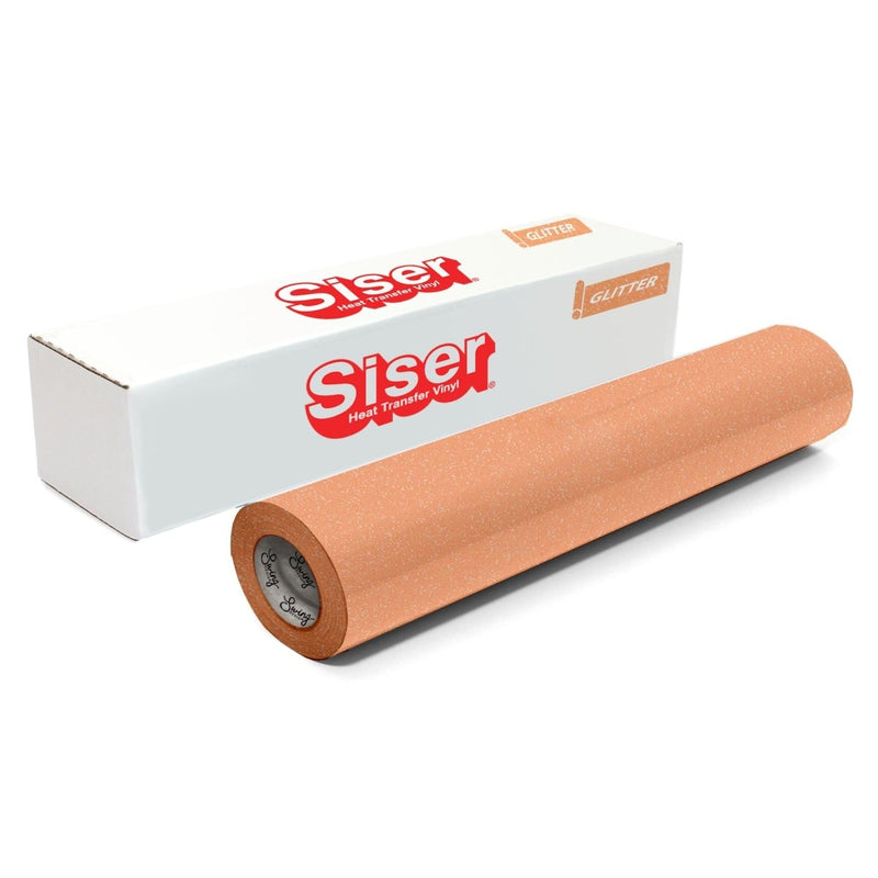 Siser Glitter Heat Transfer Vinyl (HTV) 20" x 150 ft Roll - 47 Colors Available - Swing Design