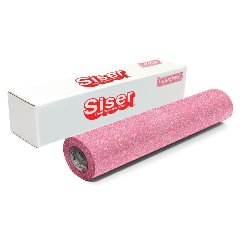 Siser Glitter Heat Transfer Vinyl (HTV) 20" x 150 ft Roll - 47 Colors Available - Swing Design