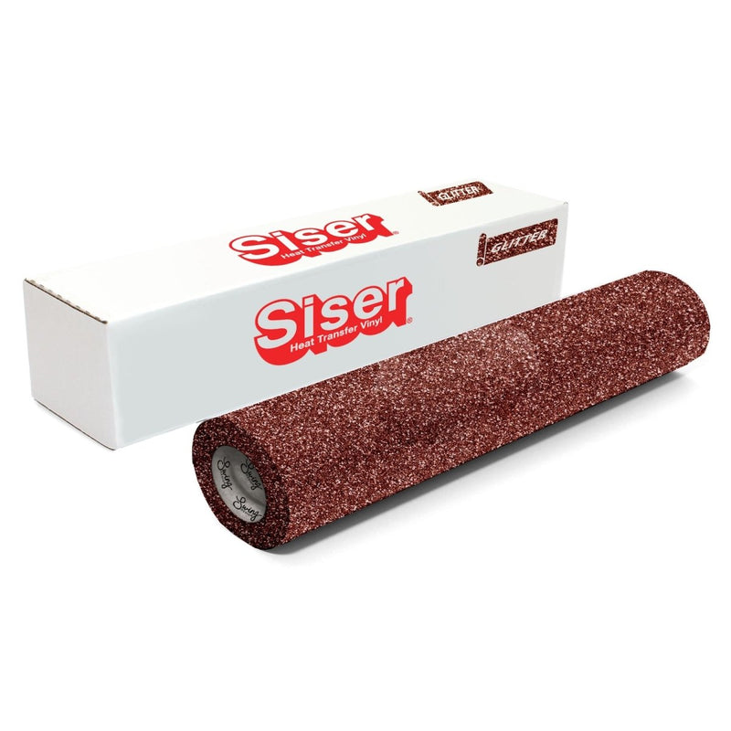 Siser Glitter Heat Transfer Vinyl (HTV) 20" x 150 ft Roll - 47 Colors Available - Swing Design