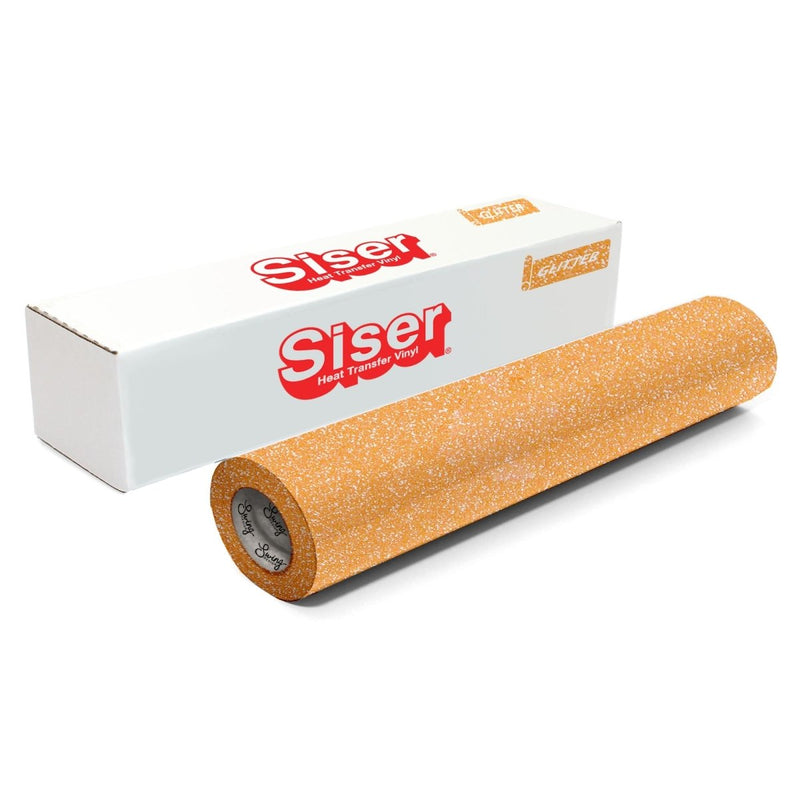 Siser Glitter Heat Transfer Vinyl (HTV) 20" x 150 ft Roll - 47 Colors Available - Swing Design