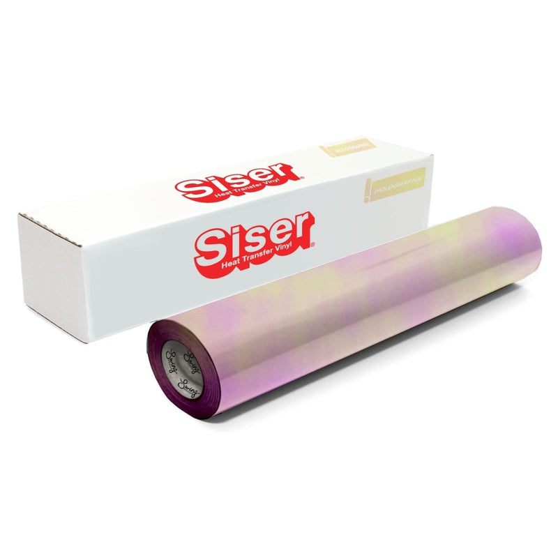 Siser Holographic Heat Transfer Vinyl (HTV) - 15" x 150 ft - 17 Colors Available - Swing Design