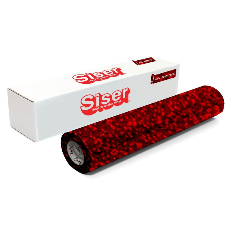 Siser Holographic Heat Transfer Vinyl (HTV) - 15" x 150 ft - 17 Colors Available - Swing Design