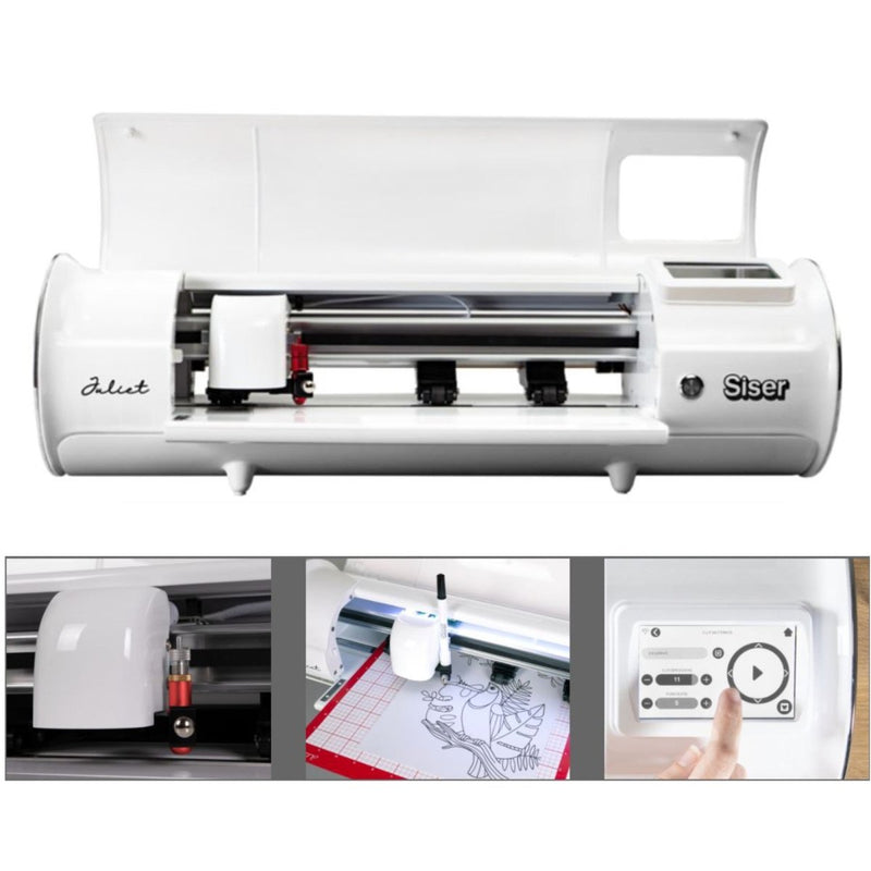 Siser Juliet Deluxe Easyweed Heat Transfer (HTV) Bundle w/ 8-in-1 Heat Press - Swing Design