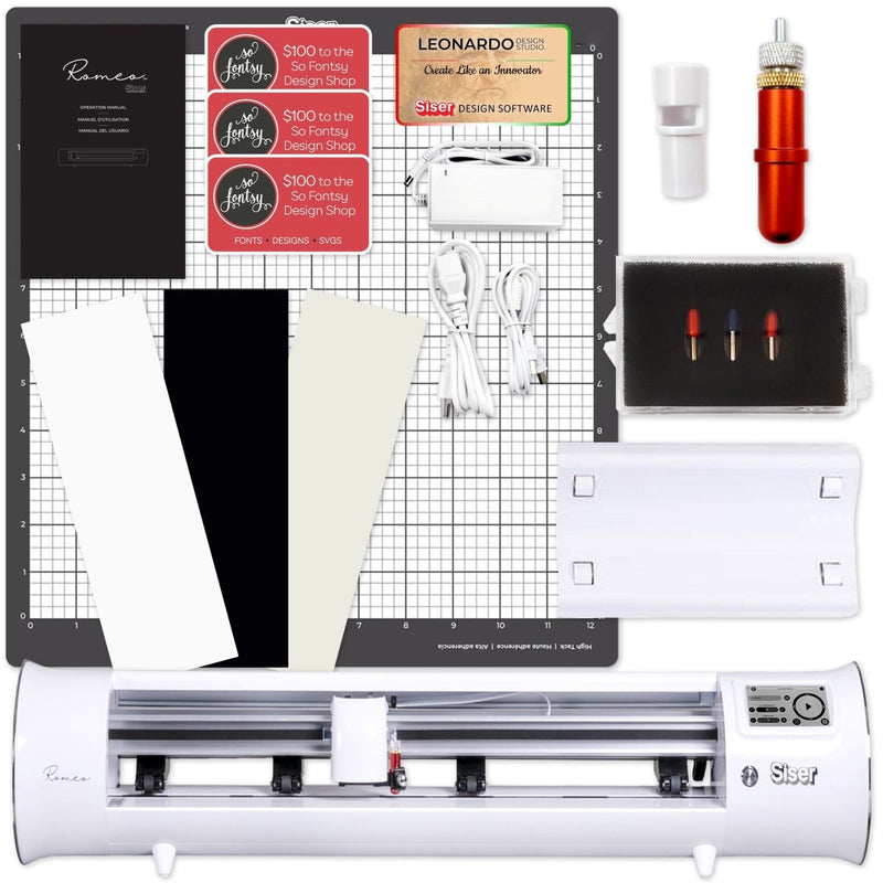 Siser Romeo 24" Vinyl Cutter Base Machine Bundle - Swing Design