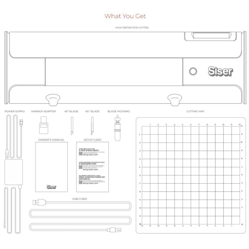 Siser Romeo 24" Vinyl Cutter Bundle with Additional Mats & Cutting Blades - Swing Design