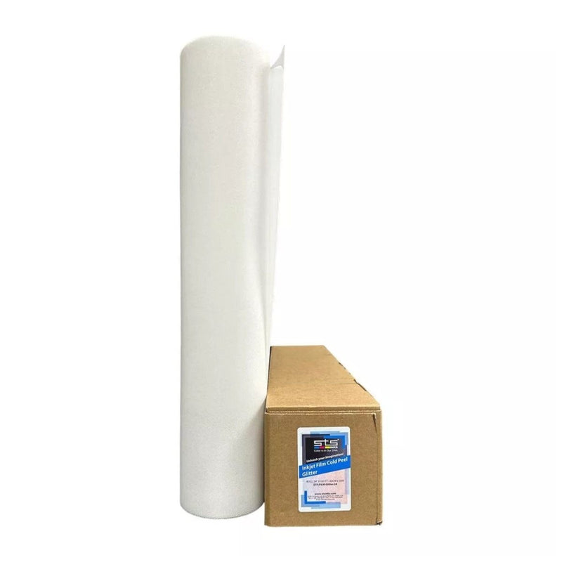 STS Direct to Film (DTF) Cold Peel Glitter Film Roll- 24" x 164 FT - Swing Design