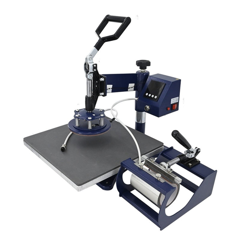 Swing Design 15" x 15" Swing Away 8-in-1 Heat Press - Navy - Swing Design